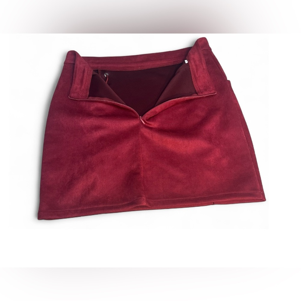 Stylish Red Lace-Up Skirt - Picture 5 of 10